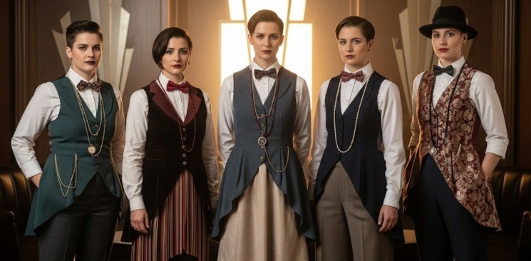 Non-Binary’s Outfits For Roaring 20s/Gatsby Theme 
